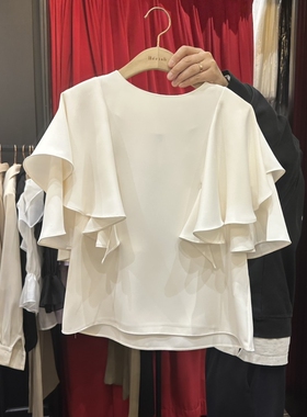 HERISH-HAUTE韩国直邮㊣女装新品推荐休闲时尚热卖衬衫荷叶边