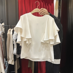HERISH-HAUTE韩国直邮㊣女装新品推荐休闲时尚热卖衬衫荷叶边