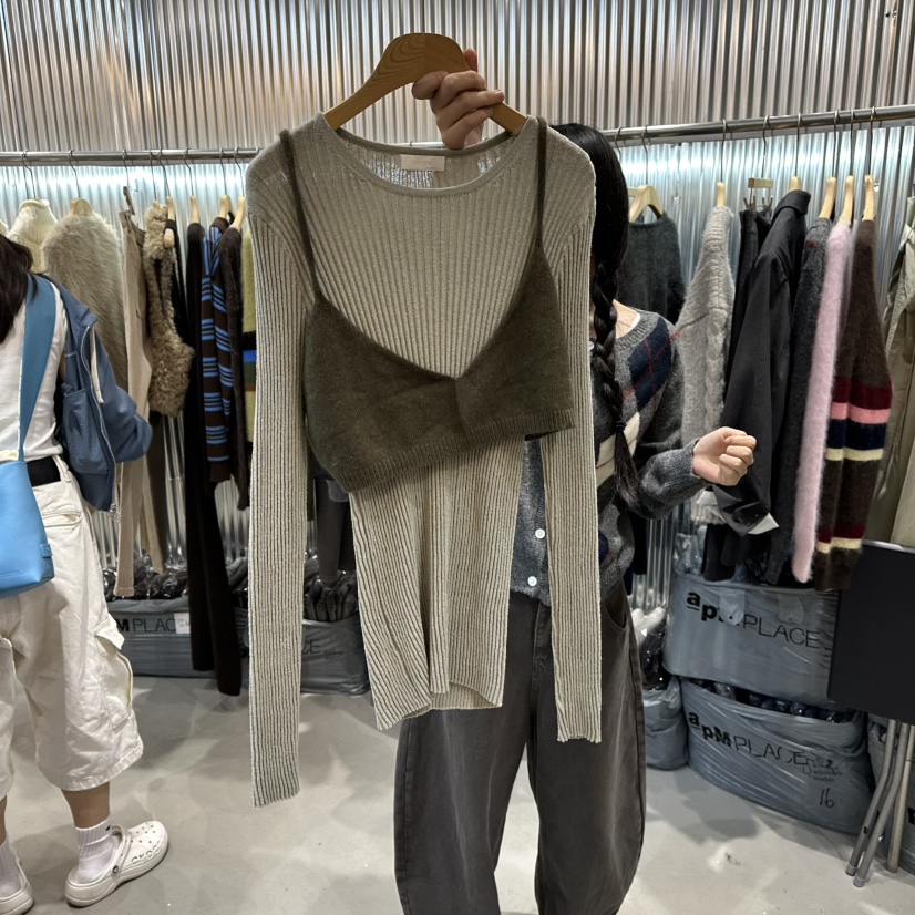 ALEGRE东大门㊣直邮女装新品休闲推荐热卖吊带背心不含内搭