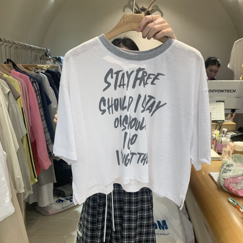 BLACK FRIDAY㊣韩国东大门直邮女装新品26春夏人气休闲T恤