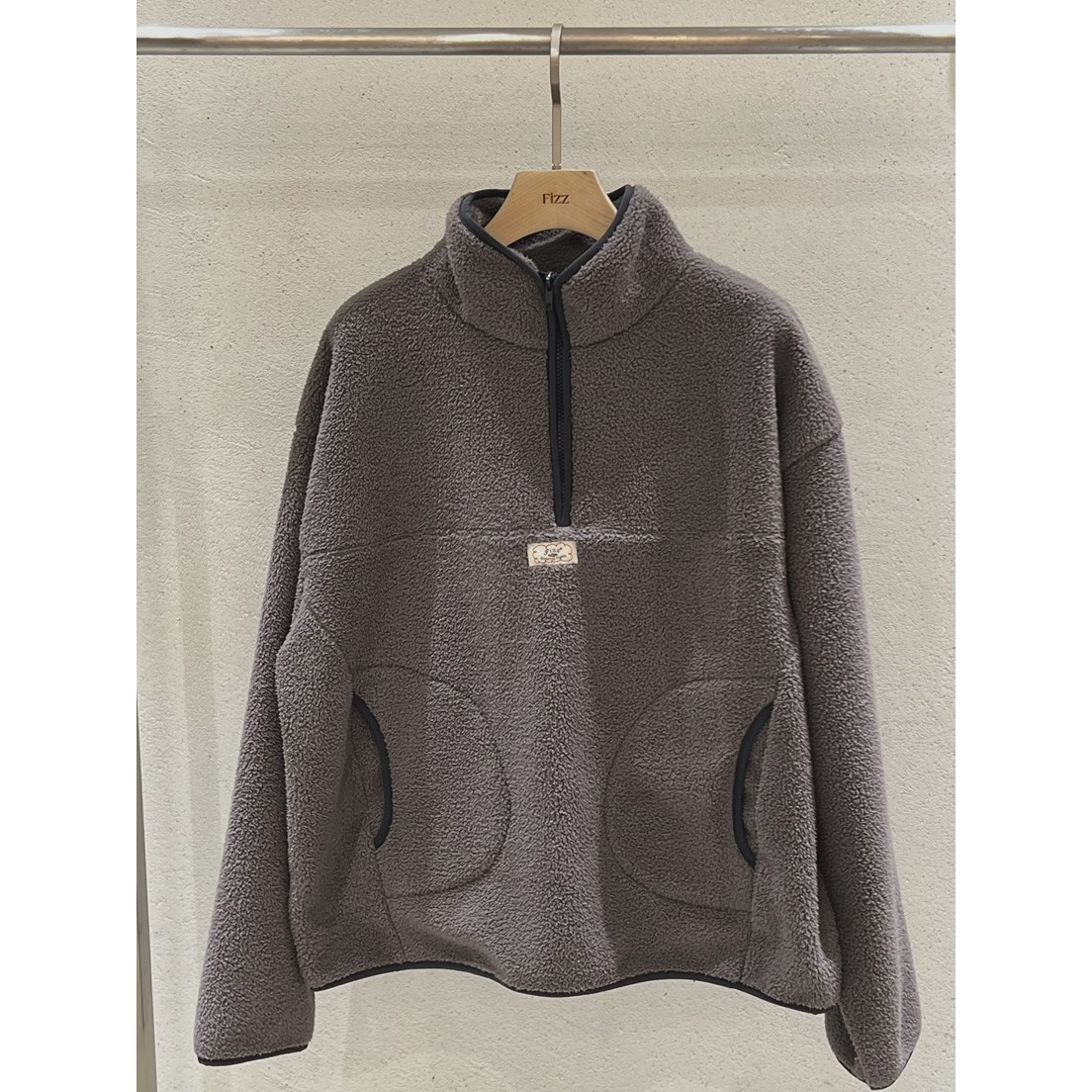 FIZZ东大门㊣实拍女装新款热卖真品人气时尚推荐卫衣抓绒拉链