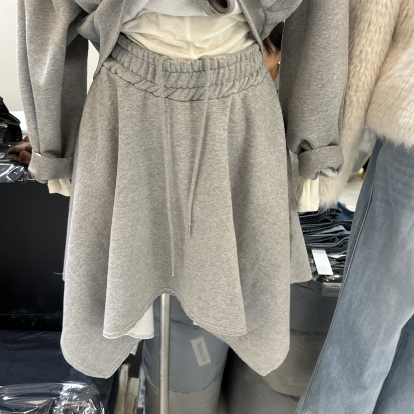 BAGUETTE-P韩国代购㊣女士新款时尚推荐半身裙中短裙内里绒