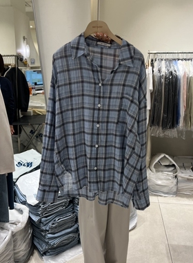 NAVY BURST韩国代购㊣女士新品时尚26春夏热卖推荐衬衫格子