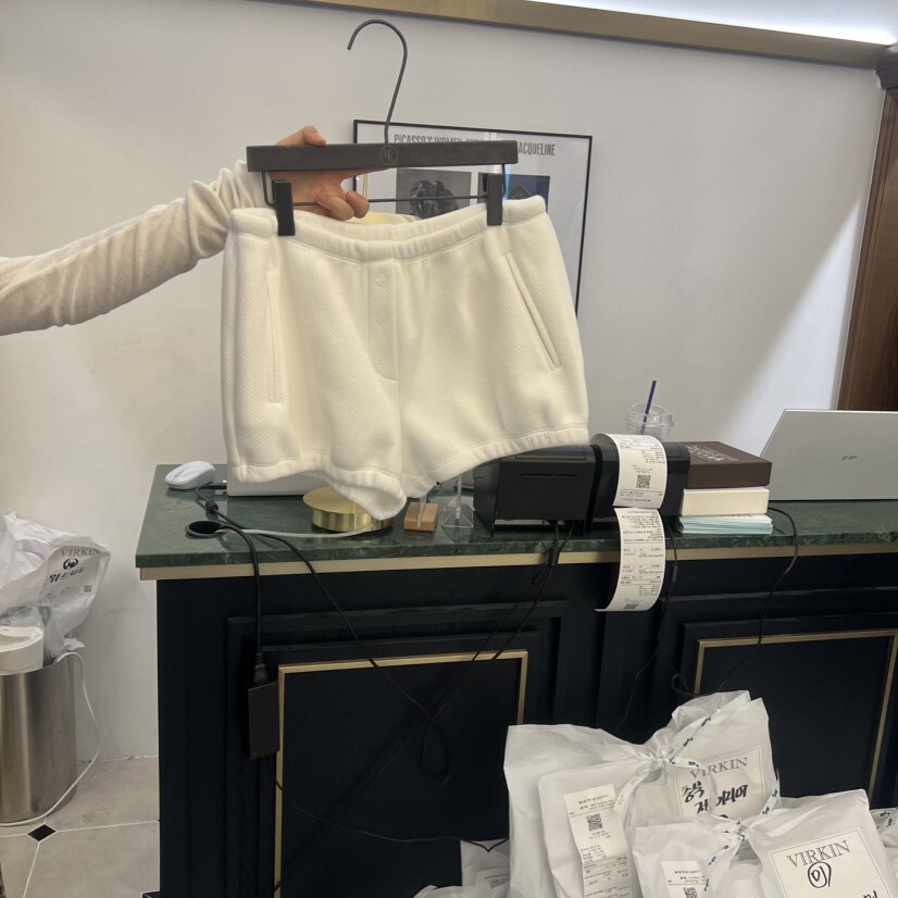 VIRKIN东大门㊣实拍女士新款推荐人气热卖真品25秋冬短裤加绒