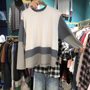 MERCI LINDA东大门㊣直邮女士新款时尚25秋冬长袖T恤假两件