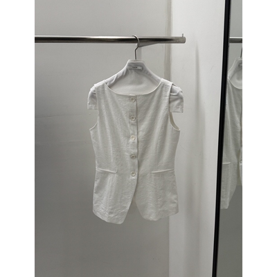 REGULARLY/PLACOR韩国东大门代购㊣女士新品时尚休闲马甲亚麻