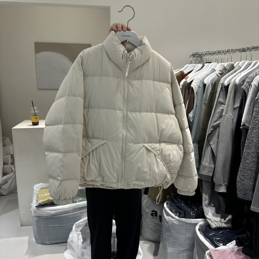 LORING RE-I/BARE东大门㊣实拍女装新品时尚短款羽绒服鸭绒