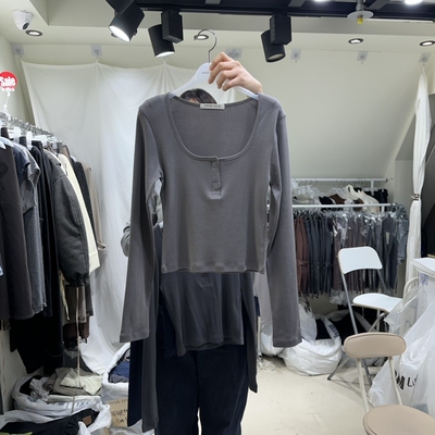OWNS HAUS东大门㊣实拍女装新款25秋冬休闲热卖长袖T恤春款