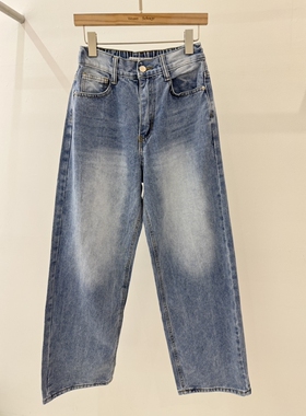 Weave Selvage东大门直邮㊣女装新品人气休闲牛仔裤直筒牛仔