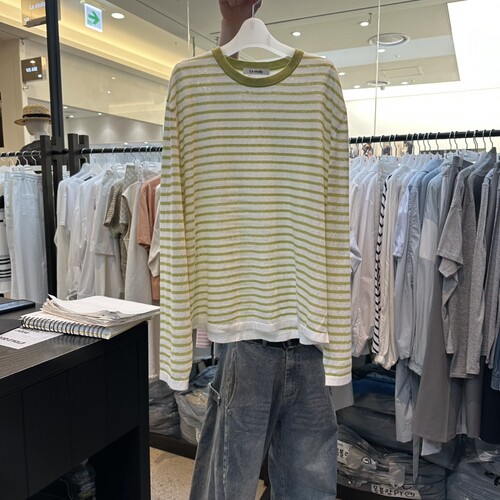 Le etoile韩国东大门代购㊣女装新款人气休闲针织衫亚麻布