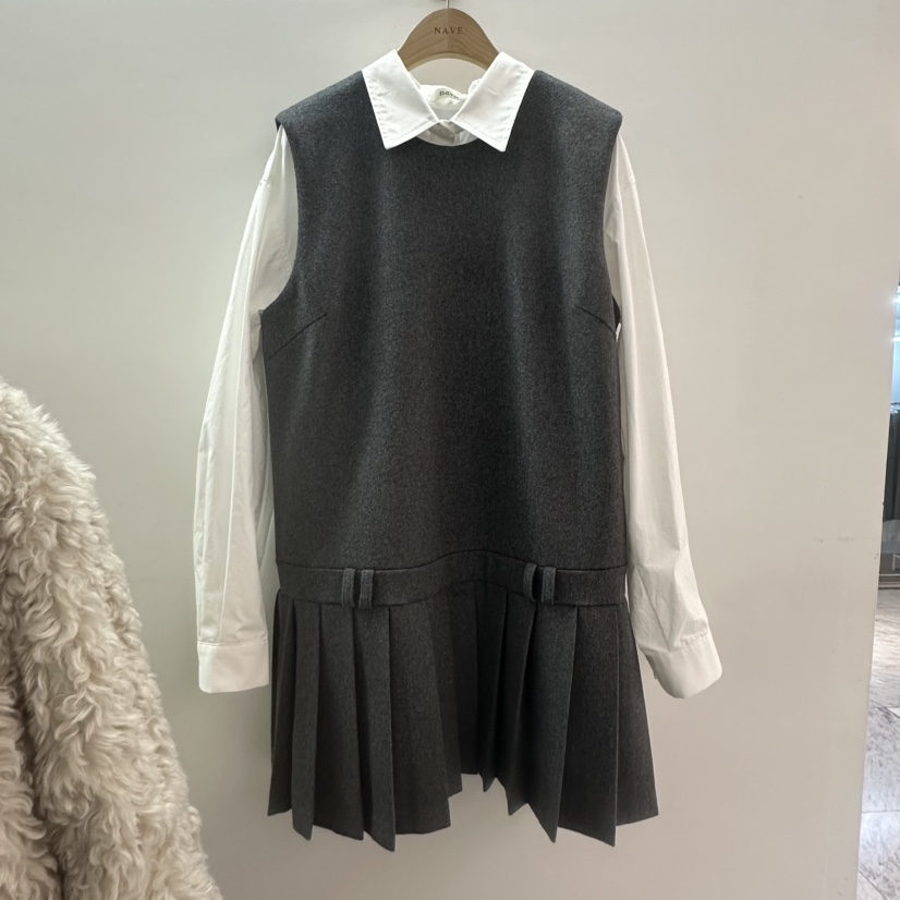 NAVE东大门㊣代购女士新款热卖25秋冬休闲真品连衣裙不含内搭