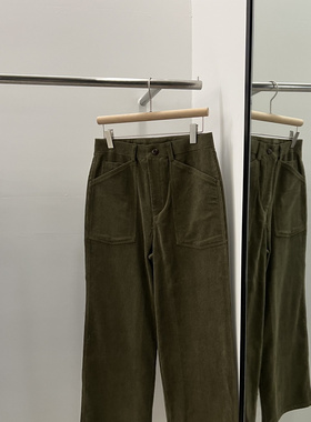 REGULARLY/PLACOR东大门㊣直邮女装新款热卖休闲裤灯芯绒口袋