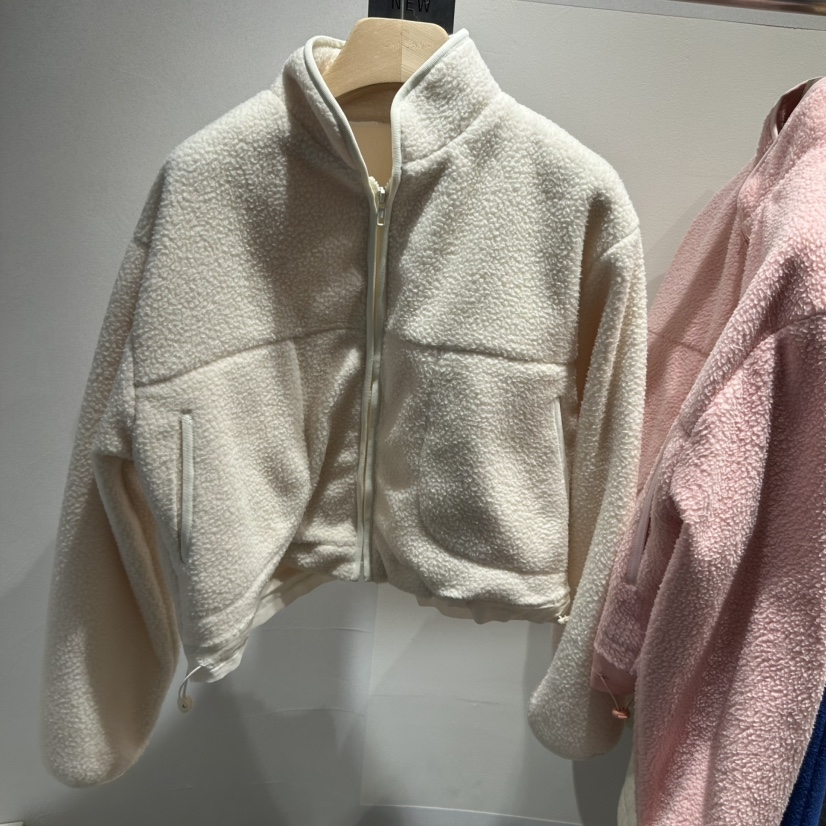 ROOM K东大门㊣代购女装新品推荐热卖真品时尚夹克抓绒拉链