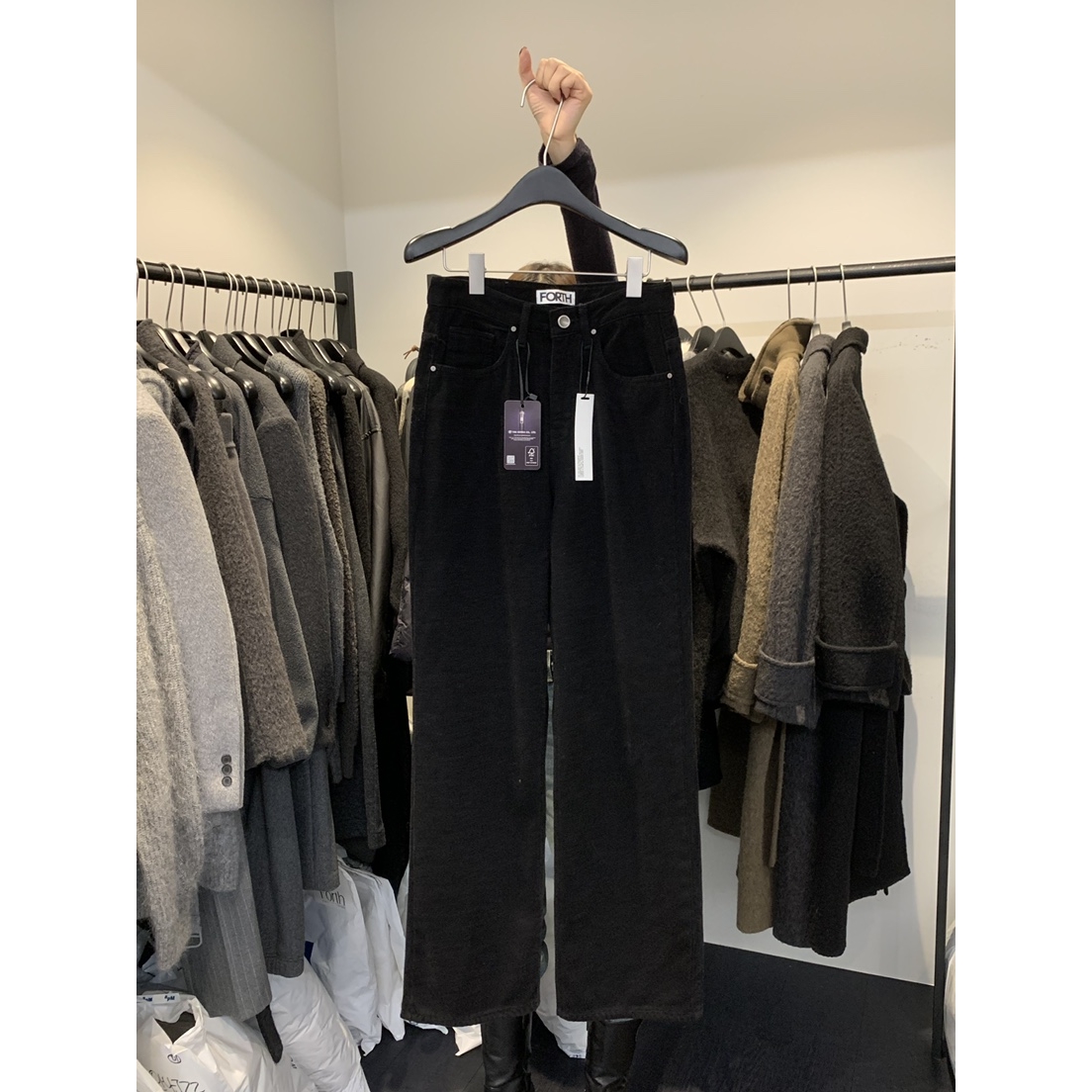 FORTH东大门㊣代购女装新品25秋冬热卖推荐休闲裤内里绒羊毛