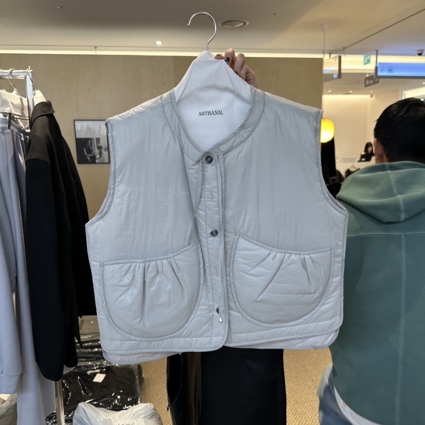 ARTISANAL东大门㊣直邮女士新品休闲25秋冬热卖推荐马甲口袋