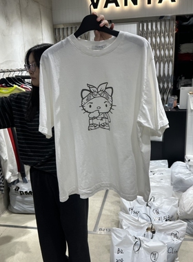 VANTA韩国直邮㊣女士新品热卖真品推荐休闲时尚26春夏人气T恤