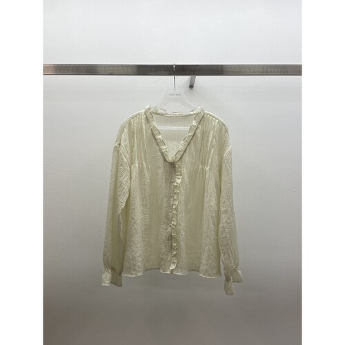 WEARABLE㊣东大门代购女士新款26春夏时尚休闲真品衬衫褶裥
