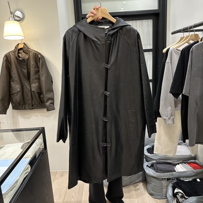 MODEST/NOTTINGHAM㊣韩国东大门直邮女装新品休闲长款风衣连帽