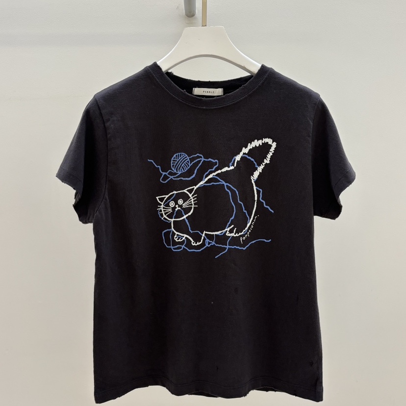 PEBBLE/LAYER东大门㊣直邮女装新品休闲热卖人气真品25秋冬T恤