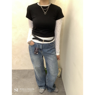 A I M韩国代购㊣女士26秋季新品热卖休闲推荐时尚长袖T恤