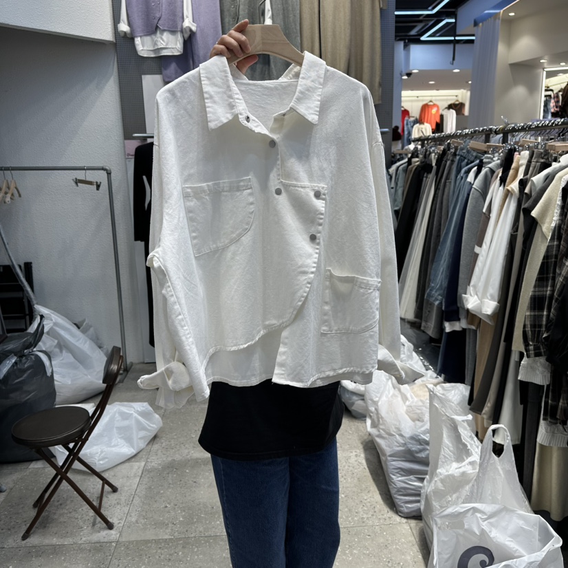 BLOOM-Q韩国直邮㊣女装新品休闲人气25秋冬热卖真品推荐衬衫