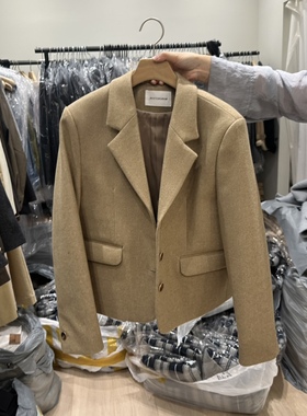 NOTTINGHAM韩国直邮㊣女士新品真品25秋冬休闲推荐夹克羊毛