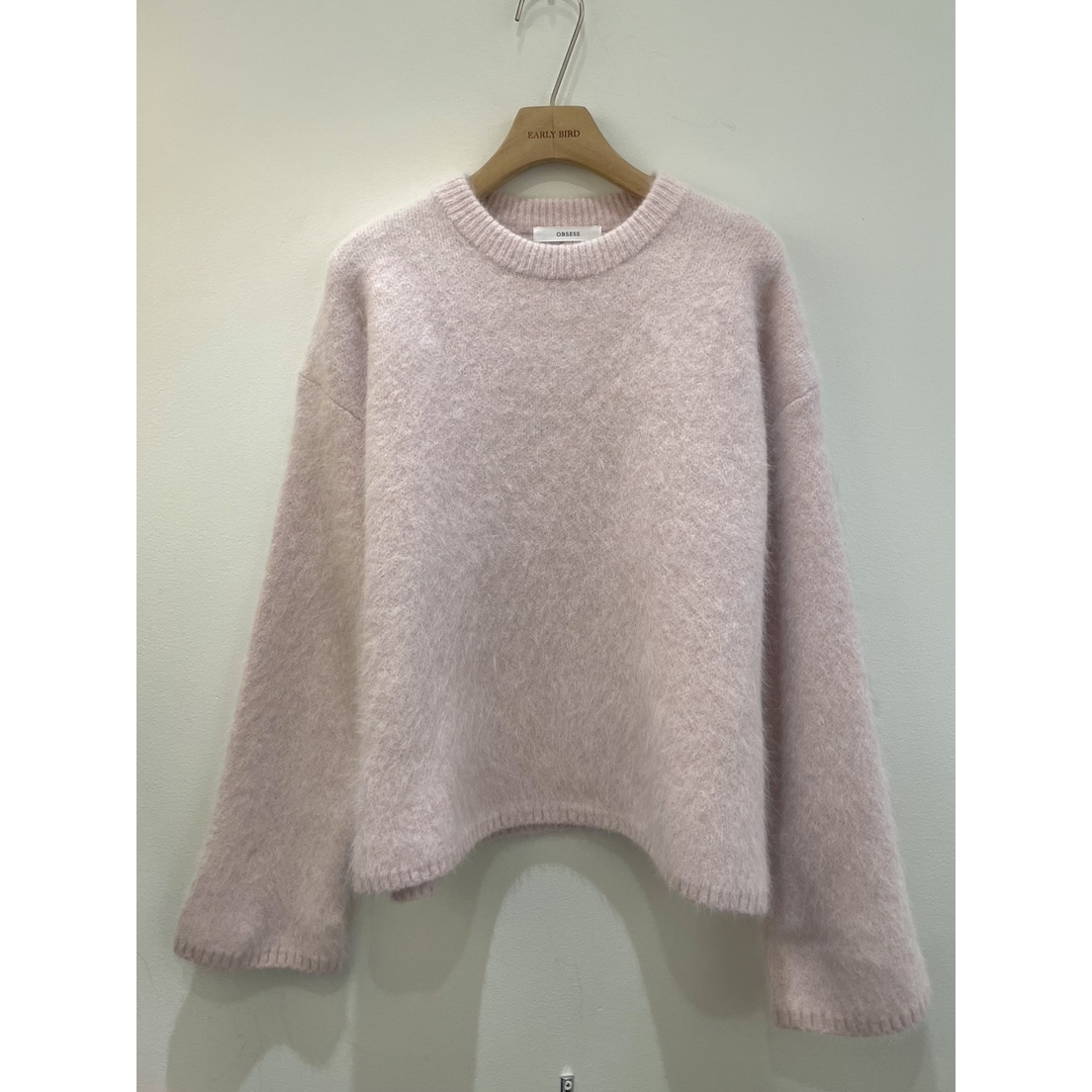 OBSESS/EARLY BIRD东大门㊣代购女士新款休闲针织衫安哥拉