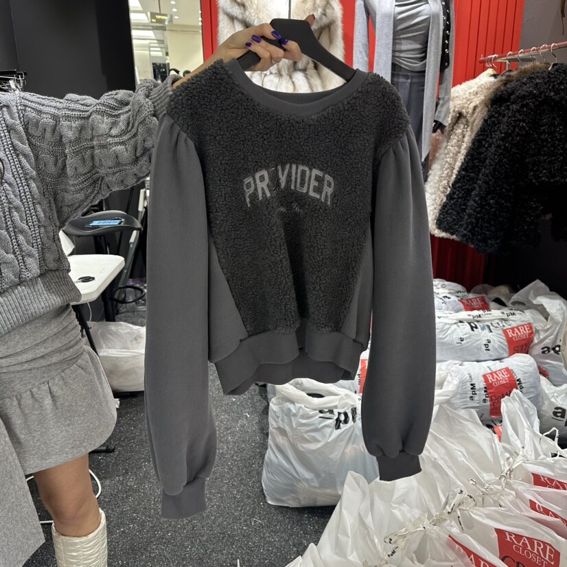 RARE CLOSET东大门㊣直邮女装新品时尚25秋冬休闲卫衣加绒