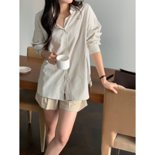 SATURDAY韩国直邮㊣女装新品25秋冬时尚人气真品热卖休闲衬衫