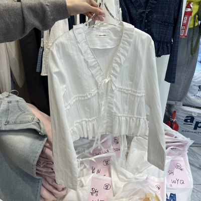 RIVEROOM东大门㊣实拍女装新款真品25秋冬人气推荐时尚衬衫