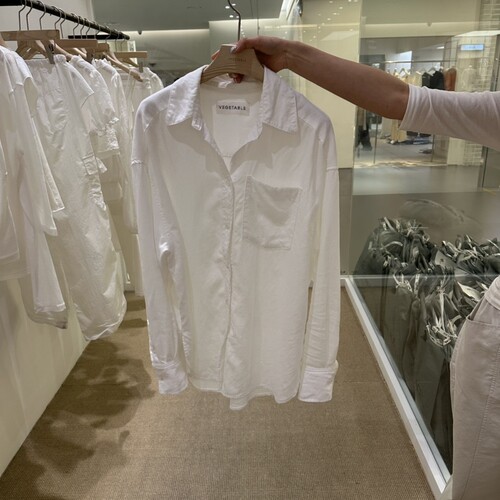 VEGETABLE㊣韩国直邮实拍女士新品休闲人气热卖26春夏衬衫亚麻布