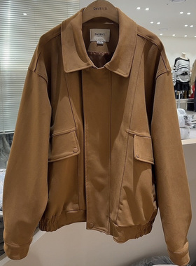 DE VENTI韩国直邮㊣女装新款25秋冬人气推荐时尚夹克绒面革