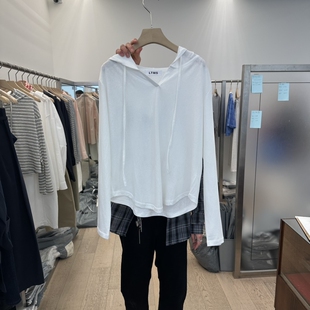 LTMS㊣韩国东大门直邮女士新品26春夏热卖休闲时尚长袖T恤兜帽