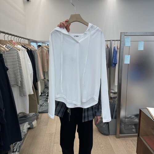LTMS㊣韩国东大门直邮女士新品26春夏热卖休闲时尚长袖T恤兜帽