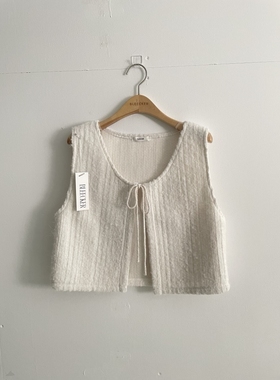 BLEECKER韩国代购㊣女士新款25秋冬休闲时尚真品马甲安哥拉