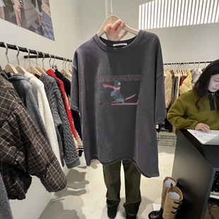 PLATE韩国直邮㊣女士新款热卖真品时尚推荐25秋冬休闲人气T恤