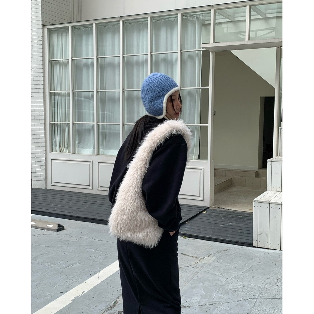 REVE CITE韩国直邮㊣女士新款热卖时尚推荐单肩斜跨包毛绒