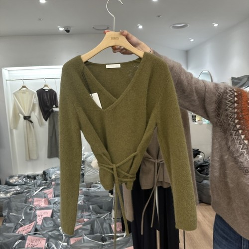 LEWIN韩国直邮㊣女装新款推荐25秋冬休闲人气真品针织衫浣熊