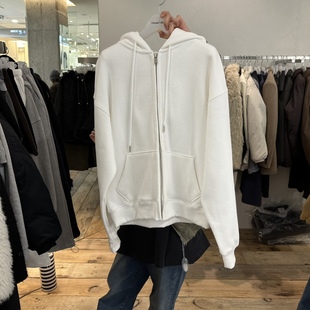 CREAMVILLA东大门㊣直邮女士新款时尚热卖25秋冬夹克拉链加绒