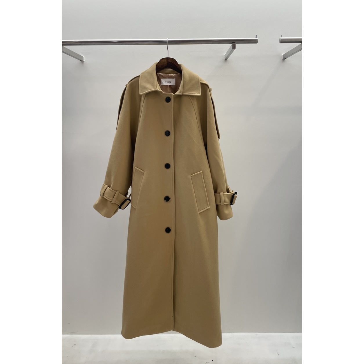 PAIRING东大门㊣代购女装新品人气25秋冬热卖中长款大衣含腰带