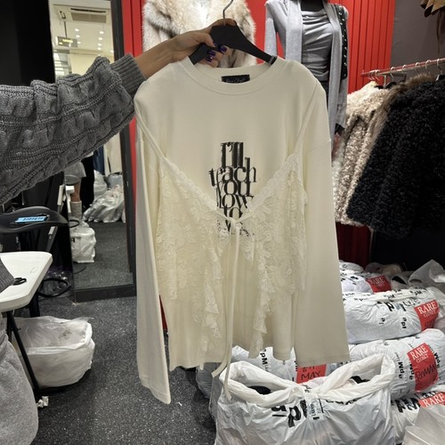 RARE CLOSET韩国直邮㊣女士新款推荐真品热卖长袖T恤假两件