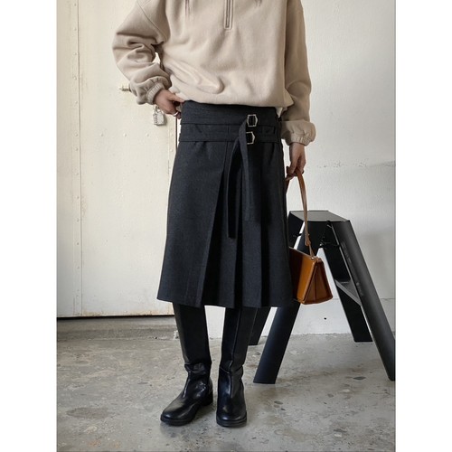 NEAR LEAP东大门㊣代购女装新品真品推荐半身裙中短裙褶裥