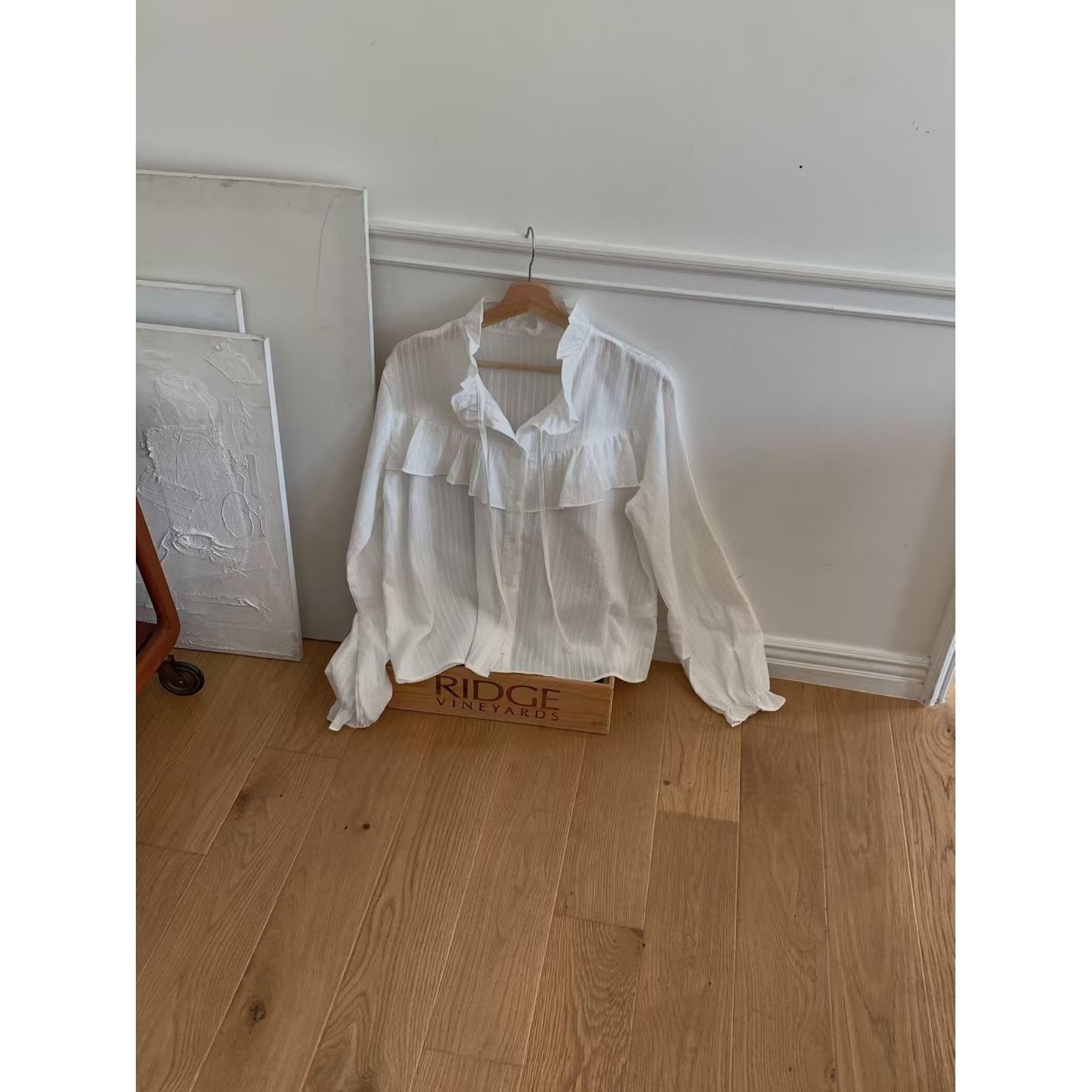 SUMMER MOON东大门㊣实拍女士新款真品人气25秋冬衬衫荷叶边