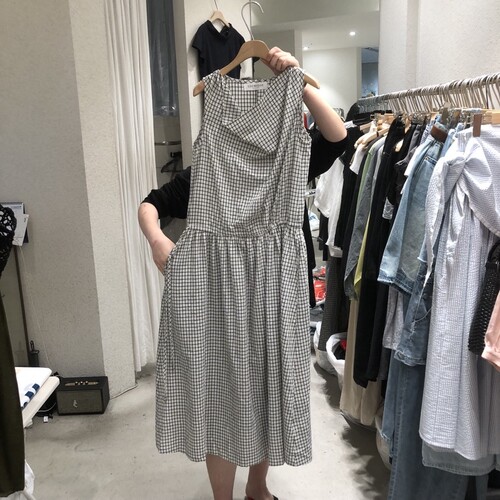 SSENIQUE/SSEMIENNE㊣东大门代购女士新款休闲热卖连衣裙格纹