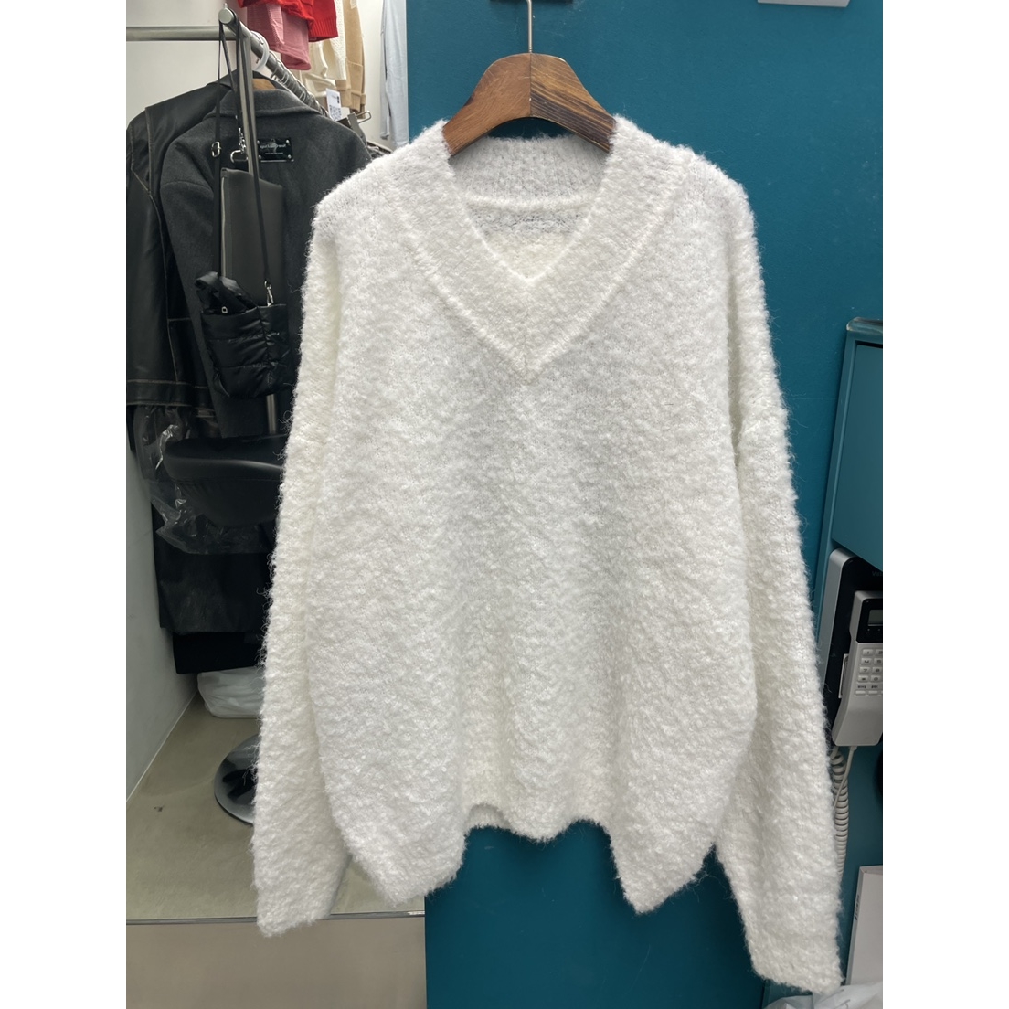 PAIRING韩国直邮㊣女士新款人气时尚真品休闲针织衫马海毛V领