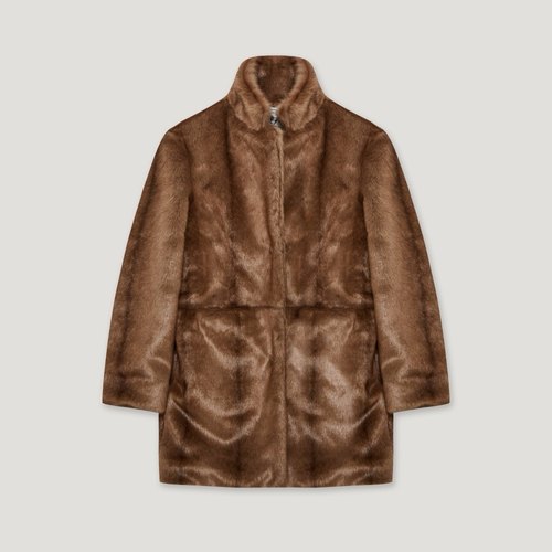 THE VERLIN/piTa韩国直邮㊣女装新品时尚人气中长款大衣貂皮