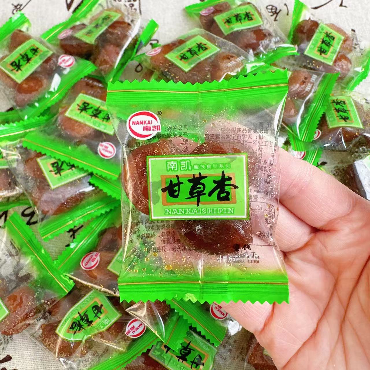 南凯甘草杏干杏条果脯蜜饯无核果干有核杏肉独立小包休闲零食