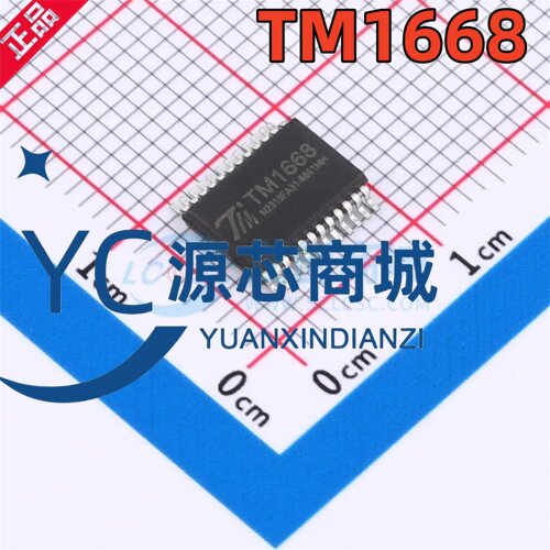 原装天微 TM1668 封装SOP-24 发光二极管显示器驱动控制电路芯片
