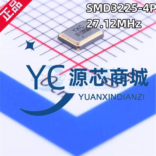 X32252712MSB4SI 封装SMD3225-4P  27.12MHz ±10ppm 20pF