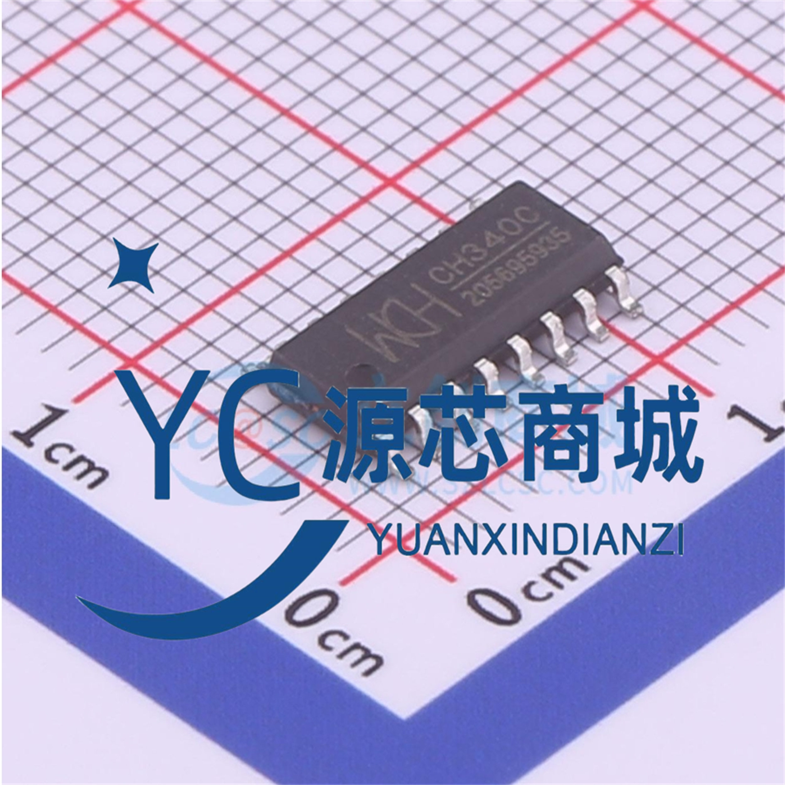 原装南京汝恒 CH340C 贴片SOP16 内置晶振USB转串口 IC 芯片,电子元器件市场,芯片,淘宝优惠券,粉丝福利购,淘宝优惠卷